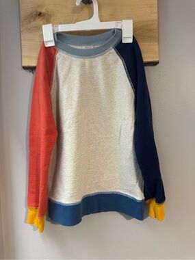 Hanna Andersson Colorclock Crewneck Sweatshirt, size 8